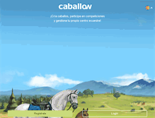 Tablet Screenshot of caballow.com